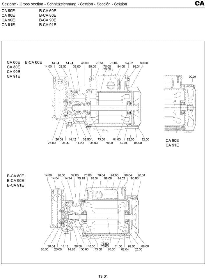 We have a mechanical seal in stock for the pump calpeda B-CA91/A